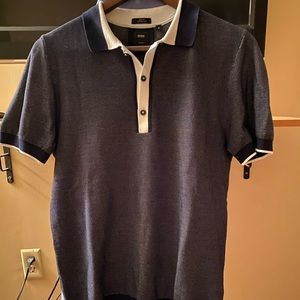 Hugo boss tailored fit polo- navy